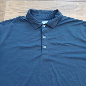 Callaway Opti-Dri Polo Mens Large Blue Golf Performance Moisture Wicking Stretch